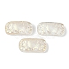 Spray Painted Transparent Glass Connector Charms LS-X1-GLAA-H035-06A-1