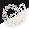 Electroplate Glass Beads Strands EGLA-N012-08D-2