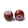 Bright Glazed Porcelain Beads PORC-D300-A05-3