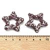 Star Shape Polymer Clay Rhinestone Beads CLAY-NH0001-06F-3
