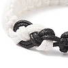 Waxed Polyester Braided Cord Bracelet BJEW-TA00166-4