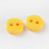 2-Hole Flat Round Resin Sewing Buttons for Costume Design LS-BUTT-E119-14L-04-2