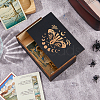 Pentagram Engraved Wooden Tarot Storage Boxes CON-WH0089-144B-4