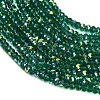 Electroplate Glass Beads Strands GL-CBAA615-03F-3