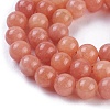 Natural Peach Calcite Beads Strands G-I247-12A-3