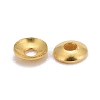 Brass Tiny Bead Cones X-KK-O043-04G-3