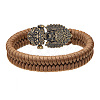 1Pc Tibetan Style Brass Shackle Clasps KK-NB0003-67A-5