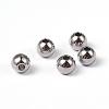 Tarnish Resistant Round 202 Stainless Steel Beads STAS-O091-A-04P-1