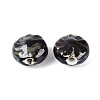 Windmill Spiral Pattern Vintage Handmade Porcelain Beads PORC-N013-19-10-2