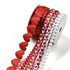 10 Yards 5 Styles Valentine's Day Polyester Ribbons X1-OCOR-Q026-01-2