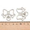 Zinc Alloy Swivel Clasps AL-CBAC079-17P-3