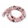 Natural Cherry Blossom Jasper Beads Strands G-Q462-63-6mm-3
