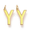 Brass Enamel Pendants KK-R139-02Y-1