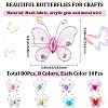 80Pcs 8 Colors Lace Butterfly Display Decorations DIY-CP0012-98-2