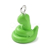 Opaque Resin Pendants RESI-Z014-01G-2