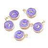 Brass Enamel Pendants KK-K248-06G-2