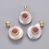 Natural Cultured Freshwater Pearl Pendants KK-L187-02C-1