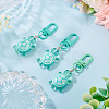 3Pcs Resin Tortoise Pendant Decorations HJEW-TA0001-39I-4