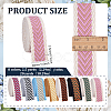 20 Yards 8 Colors Polycotton Herringbone Ribbon OCOR-PH0006-82-2