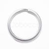Tarnish Resistant 304 Stainless Steel Split Key Rings Hand Polished STAS-H383-29P-1