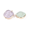 Brass Glass Pendants KK-Q076-01KCG-3