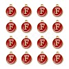 Golden Plated Alloy Enamel Charms ENAM-S118-03F-2