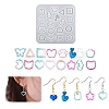 DIY Star/Heart/Flower/Rabbit Shaker Filler Silhouette Silicone Quicksand Molds DIY-G079-03A-1