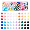 252Pcs 14 Colors Opaque Acrylic Beads SACR-TA0001-49-1
