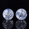 Transparent Crackle Acrylic Beads CACR-N002-01-2