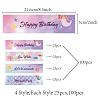 1 Bag Self-Adhesive Plastic Labels Stickers DIY-CN0002-09G-2