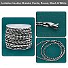 7 Yards Imitation Leather Braided Cords WL-PH0004-12-6