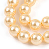 Baking Paint Pearlized Glass Pearl Bead Strands HY-N002-6mm-A09-4