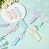 10Pcs 10 Styles Silicone Hair Accessories for Women Girls OHAR-AR0001-09-4