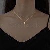 Cross Alloy Pendant Necklaces WGAF0E8-19-1