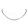 5MM 304 Stainless Steel Mixed Link Chain Necklaces NJEW-JN05850-2
