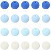 Rubberized Style Imitated Silicone Acrylic Beads MACR-PA0001-06C-02-6