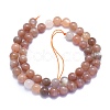 Natural Sunstone Beads Strands G-K310-C08-8mm-3