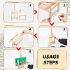 Adjustable Wood Display Stands ODIS-WH0038-320-3