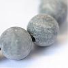 Frosted Natural Polychrome Jasper/Picasso Stone/Picasso Jasper Beads Strands G-E334-6mm-24-4