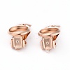 304 Stainless Steel Clip-on Earring Setting STAS-L244-50C-RG-2
