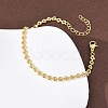 Brass Link Chain Bracelets for Women BJEW-C140-12G-3