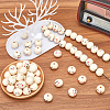 Wood European Beads WOOD-GF0002-24A-4