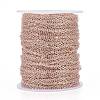 Brass Flat Oval Cable Chains CH030-RG-4