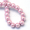 Baking Paint Pearlized Glass Pearl Beads Strands X-HY-Q003-10mm-47-4