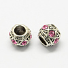 Alloy Rhinestone European Beads MPDL-R036-05C-1