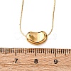 304 Stainless Steel Bean Pendant Necklaces for Women NJEW-K255-40G-5