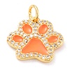 Real 18K Gold Plated Brass Micro Pave Cubic Zirconia Charms ZIRC-L100-085G-3