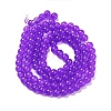 Baking Paint Imitation Jade Glass Round Bead Strands X-DGLA-Q021-8mm-27-2