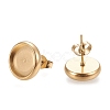 Ion Plating(IP) 304 Stainless Steel Stud Earring Settings X-STAS-K202-05D-G-1