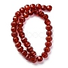 Dyed & Heated Natural Carnelian Beads Strands G-G177-I01-01-3